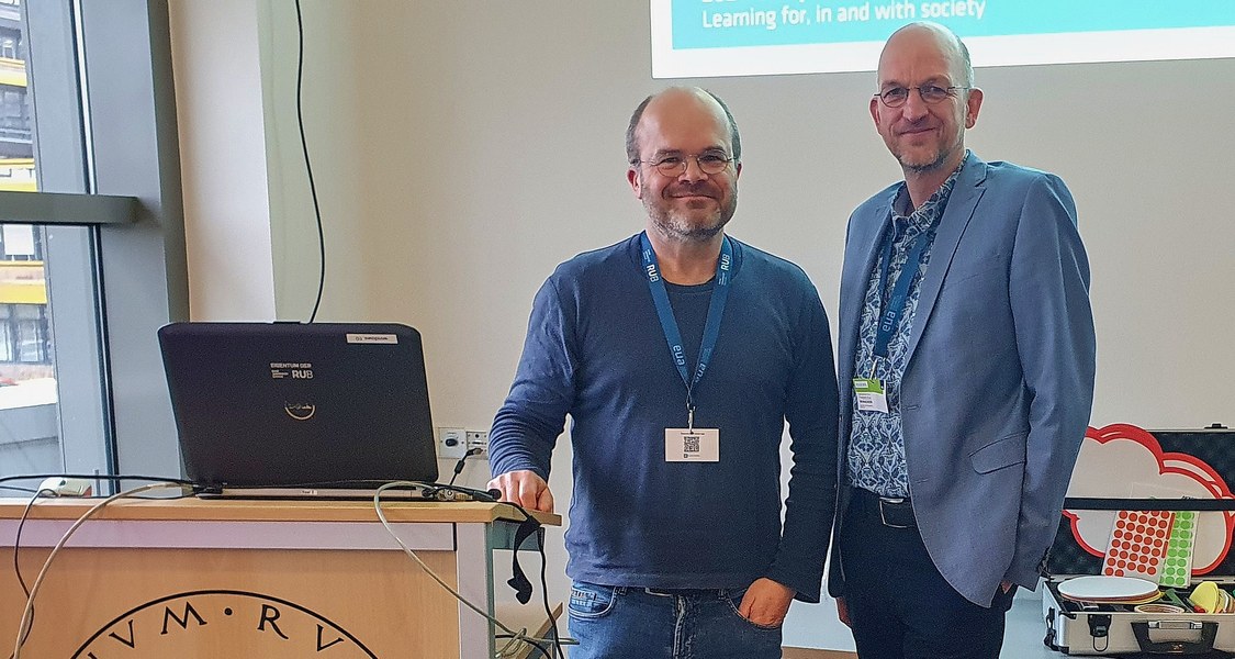 Prof. Thorsten Bonacker and Dr. Stéphane Voell at Learning and Teaching Forum