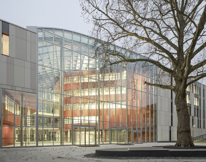 Marburg University Library in fall.