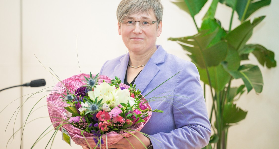 Professor Katharina Lorenz after her election of President of the University of Giessen
