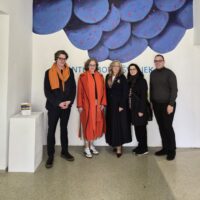 Group picture of five people standing together: Alexandre Wipf, Evelyn Korn, Sanja Bijakšić, Petra Kienle and Toni Barać.