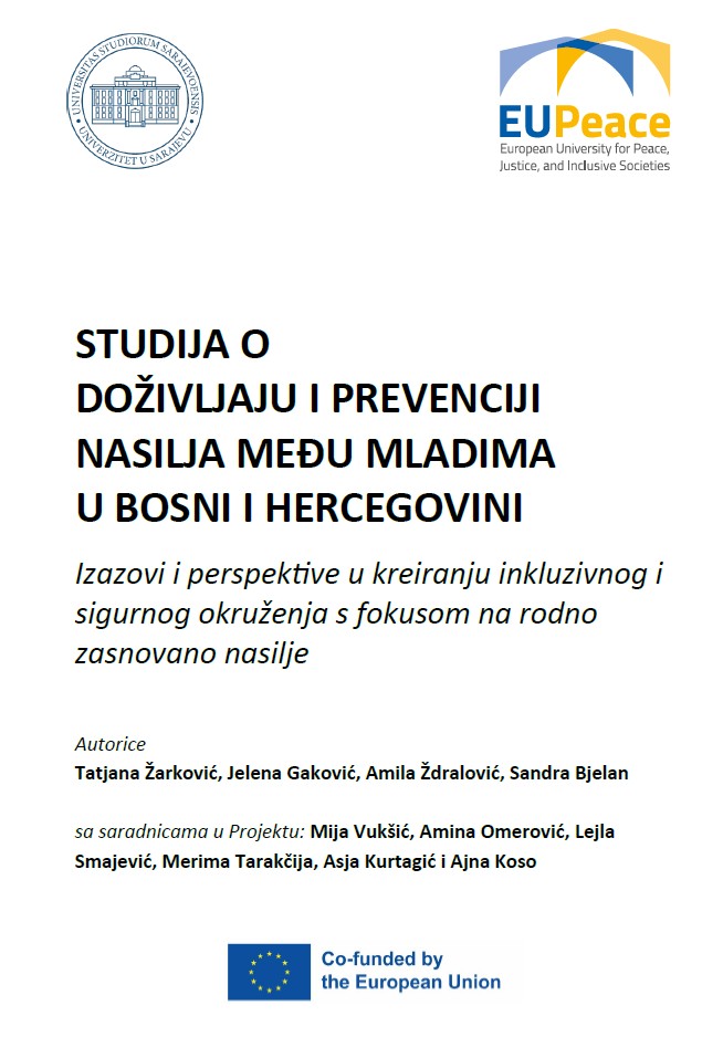 Cover page of the study: "Study on the Experience and Prevention of Violence among Youth in Bosnia and Herzegovina: Challenges and Perspec- tives in Creating an Inclusive and Safe Environment with a Focus on Gender-Based Violence"
