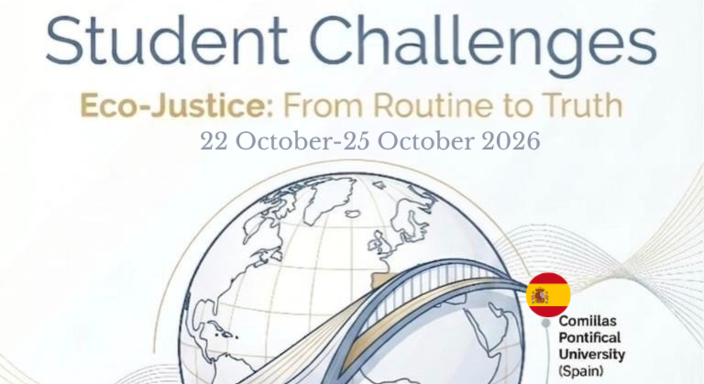 Poster for the EUPeace Student Challenges programme “Eco-Justice: From Routine to Truth” (22–25 October 2026), showing a globe connecting universities in Spain and Turkey, alongside project activities and expected outcomes related to eco-justice and peacebuilding.