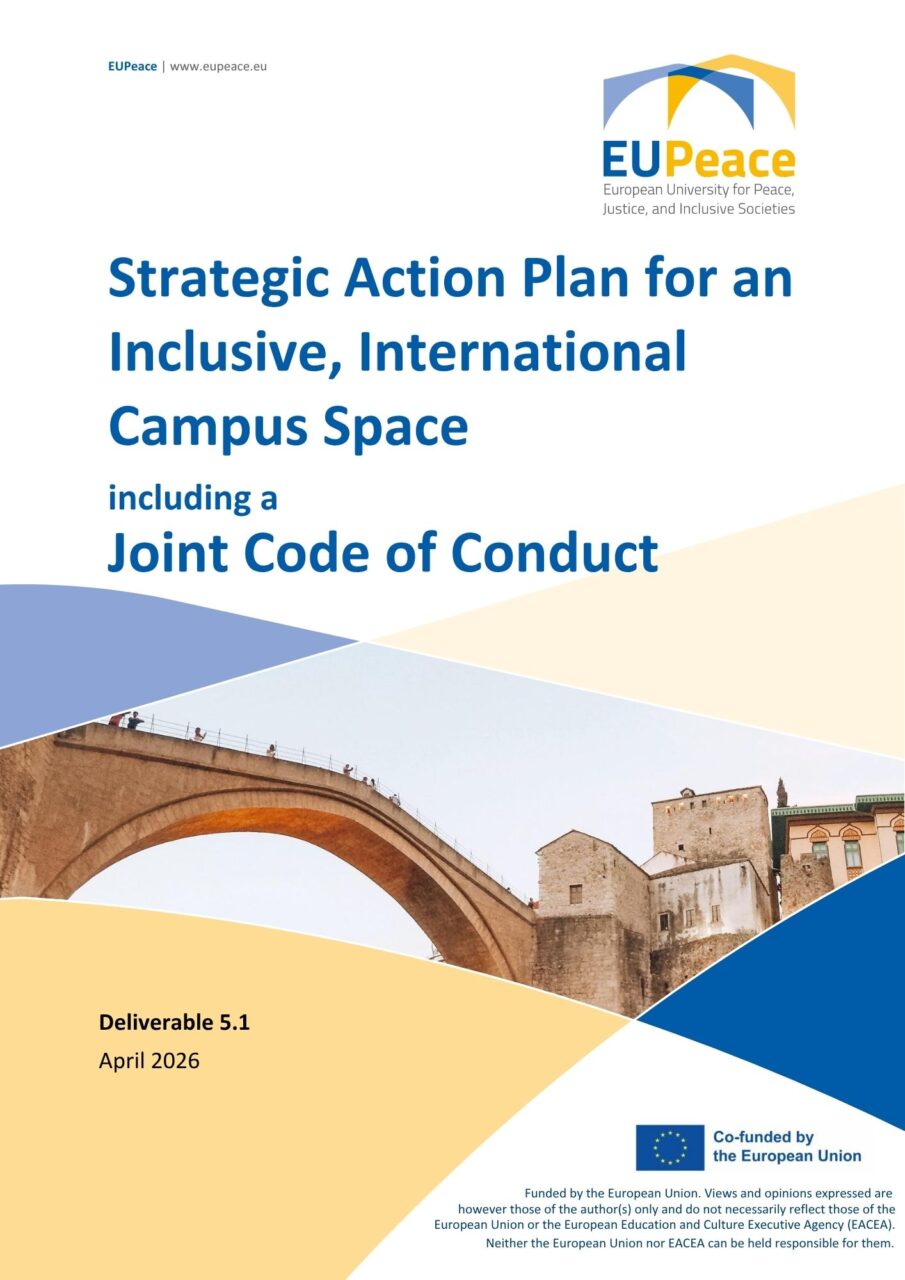 Cover of the Strategic Action Plan for an Inclusive, International Campus Space including a Joint Code of Conduct.