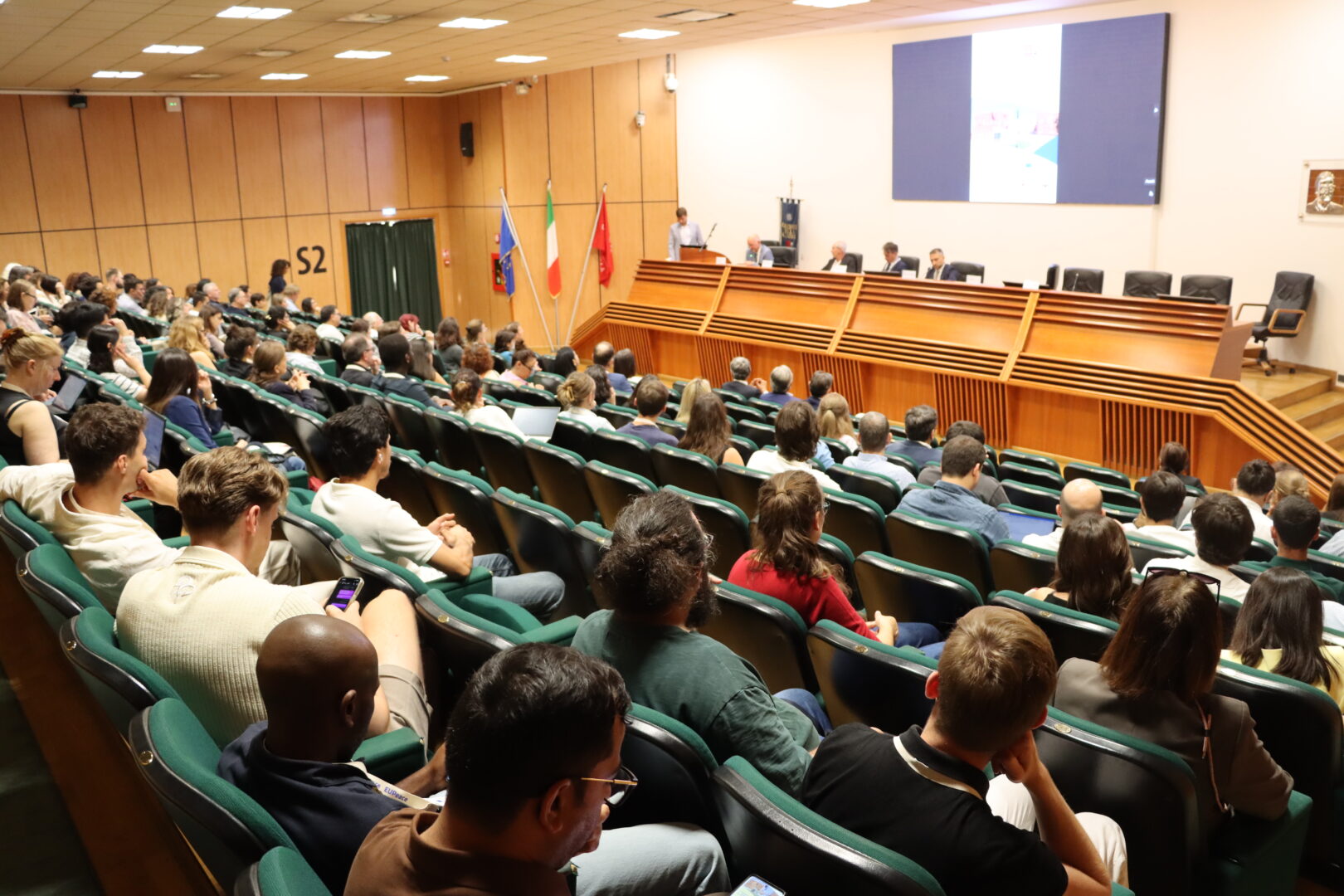 Speakers at the EUPeace conference at the Beniamino Andreatta Congress Centre at the University of Calabria.