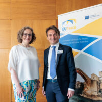 Prof. Evelyn Korn Chair of the Governing Board of EUPeace and Rector, University of Calabria, Prof. Gianluigi Greco