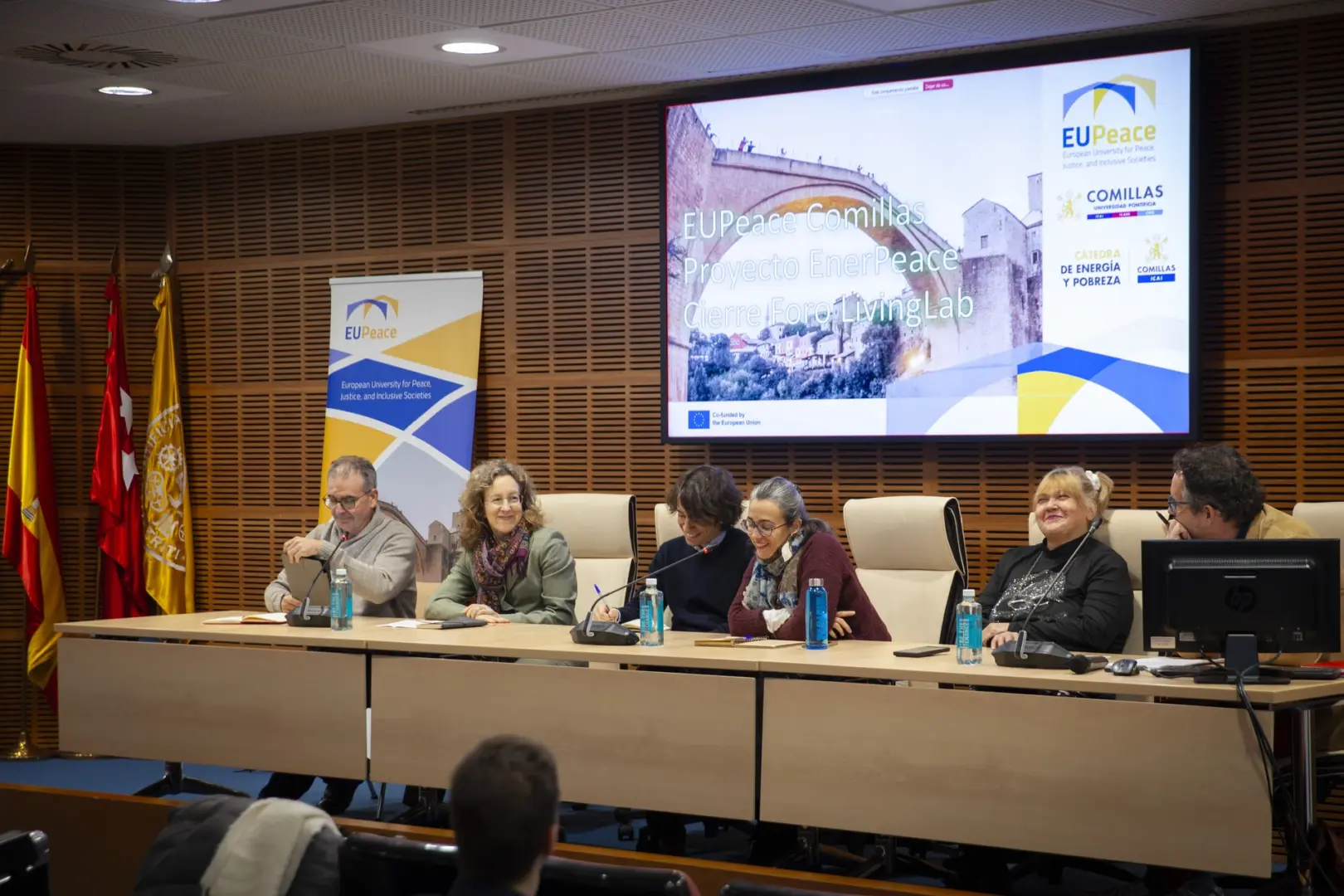 Participants of the Living Lab seated at a roundtable, discussing and reviewing the project’s conclusions.