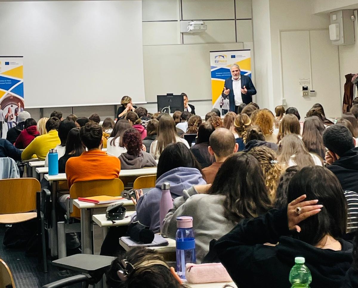 Students and community stakeholders participating in a collaborative workshop during EUPeace micro-courses at UNICAL.