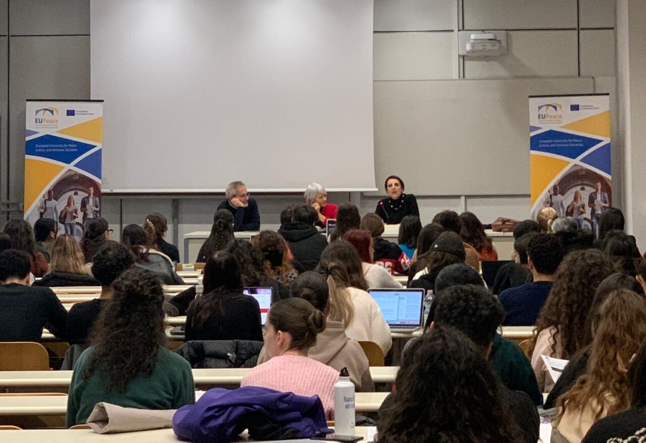 Students and local community partners taking part in an interactive workshop session within the EUPeace micro-courses at UNICAL.