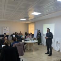 Rector Prof. Dr Hamit Emrah Beriş delivered the opening speech at the European Universities Türkiye Workshop.