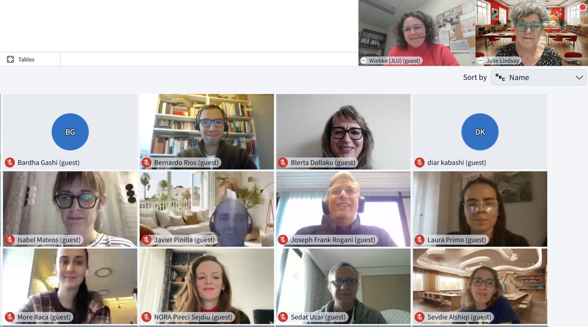 The image shows 17 participants of the Teacher Educator Workshop which was held virtually.