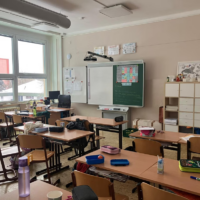 Mariam participating in classes at František Křižík Primary School.