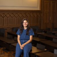 Vice-Dean Tereza Havránková coordinating EUPeace international exchanges for future teachers in West Bohemia, Pilsen.